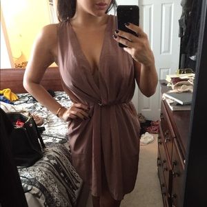 Bcbgeneration velvet panel dress